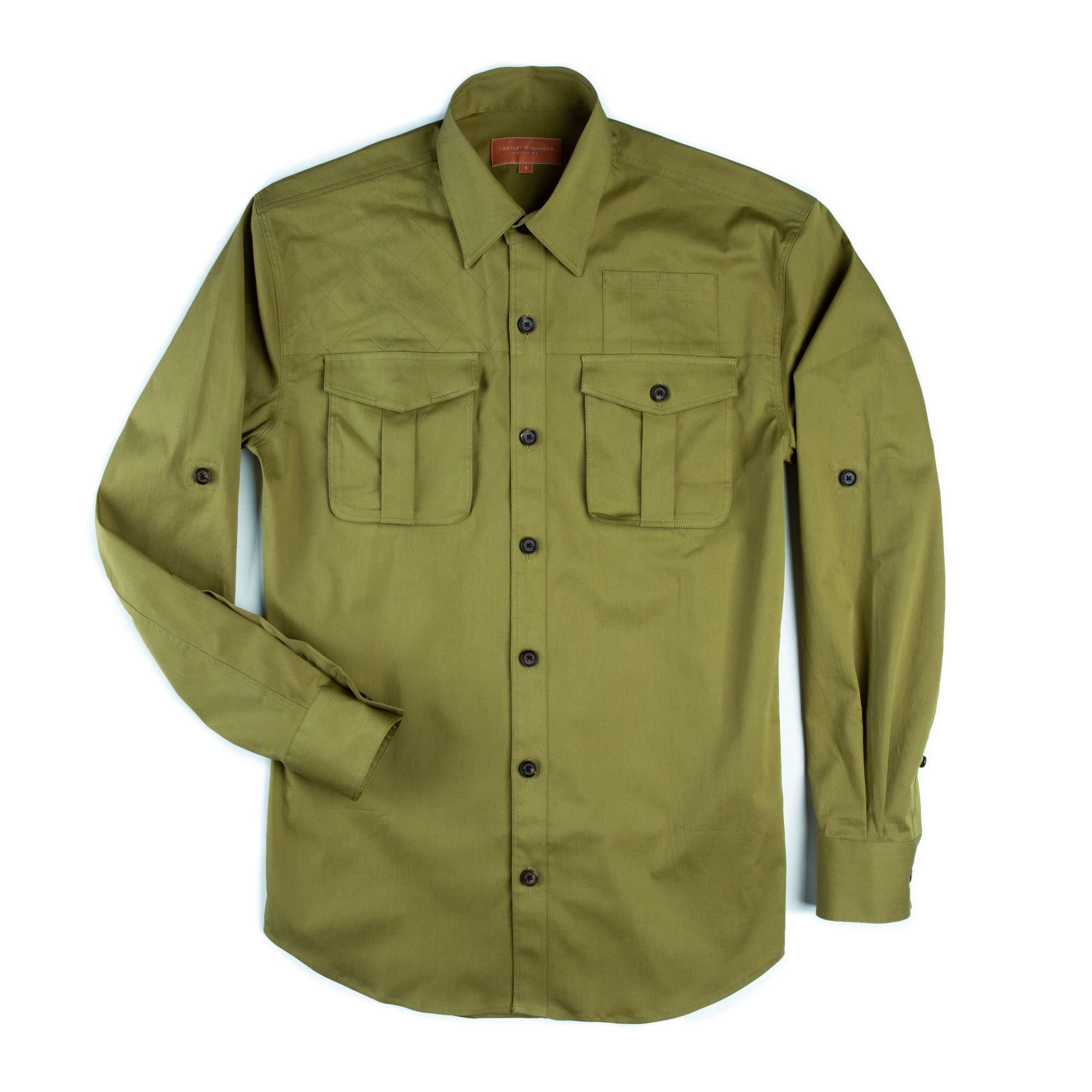 Westley Richards <br> Campaign Shirt Khaki Green